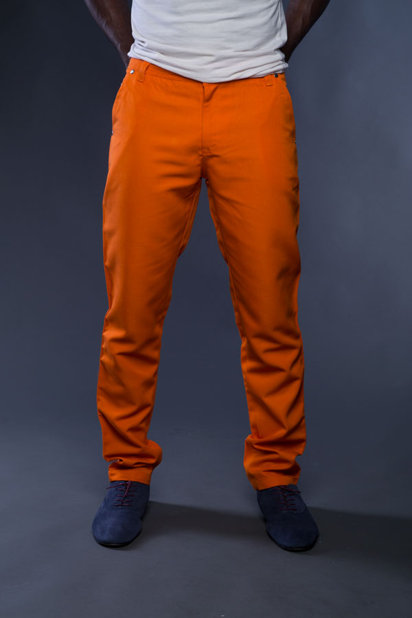 orange jeans mens